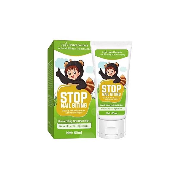 Nail Biting Treatment for Kids, Prevention Kids & Adults, 100% Natural Plants, Bitter Taste Thumb Sucking Deterrent
