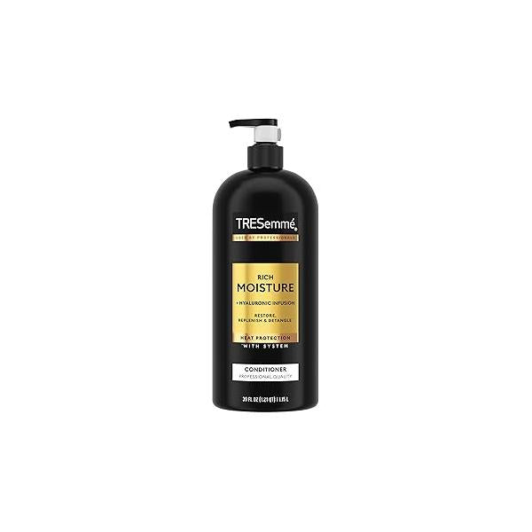 TRESemmé Rich Moisture Moisturizing Conditioner with Pump for Dry Hair Formulated With Pro Style Technology 39 Fl Oz