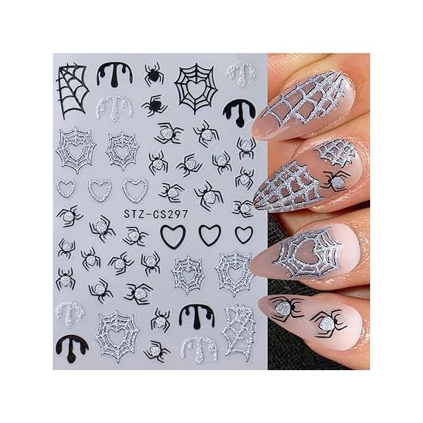 Fall Maple Leaf Nail Art Stickers Thanksgiving Water Transfer 3D Self-Adhesive Fallen Leaves Flowers Plants Designs Theme Autumn Harvest Decorations 4Sheets