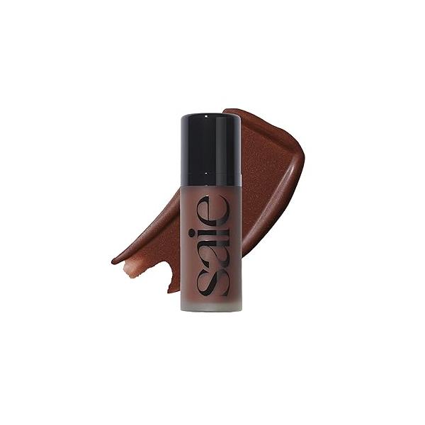 Saie Dew Bronze - Hydrating Liquid Bronzer Stick For a Sun Kissed Glow Contour Infused with Nourishing Skin Care Ingredients Sculpted Face Makeup Essential Sand (0.4 oz)