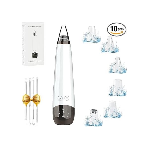 2025 Blackhead Remover Pore Vacuum,5 Suction Power,5 Probes,USB Rechargeable Vacuum Kit-Facial Cleaner Electric Acne Extractor Tool