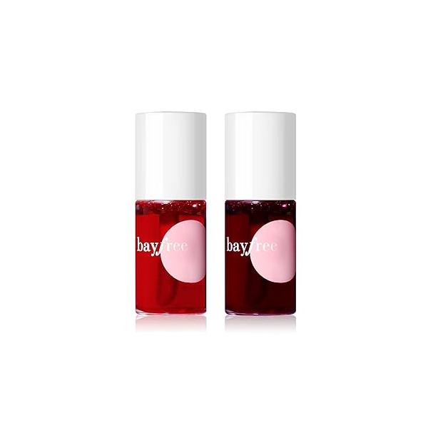 Lip Tint Stain Set, Korean Water Lightweight Non-sticky, Waterproof Long Lasting Liquid Blush & Stain, Transfer-Proof, Matte Finish Color Makeup (fruit platter)