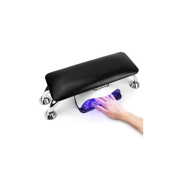 Big Arm Rest for Nails Cushion, Microfiber Leather Hand Tech, Pillow Toenails, Detachable Nail Art Accessories Tool Tech (Pink)