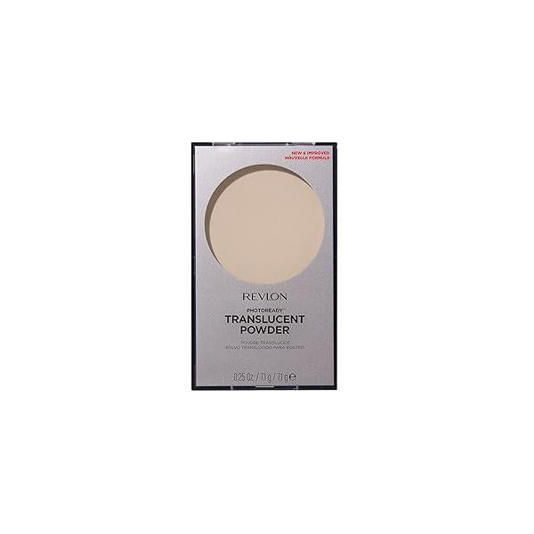 Revlon PhotoReady Blurring Face Powder Makeup, Longwear Medium-Full Coverage with Flawless Finish, Shine & Oil-Free, 001 Translucent, 0.25 oz