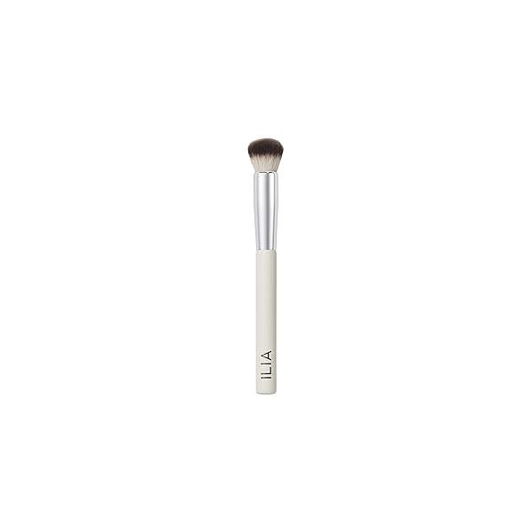 ILIA - Complexion Brush | Liquid + Cream Product Made with FSC Certified Wood, Aluminum, Soft, Vegan Bristles Expertly Crafted Non-Toxic, Vegan, Cruelty-Free, Recyclable