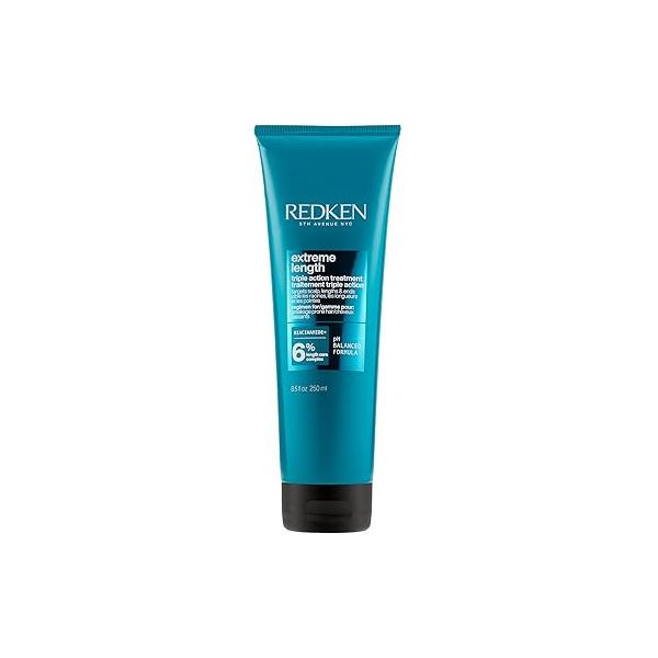 Redken Extreme Length Triple Action Treatment Mask, Rinse-Out Mask With Biotin & Niacinamide