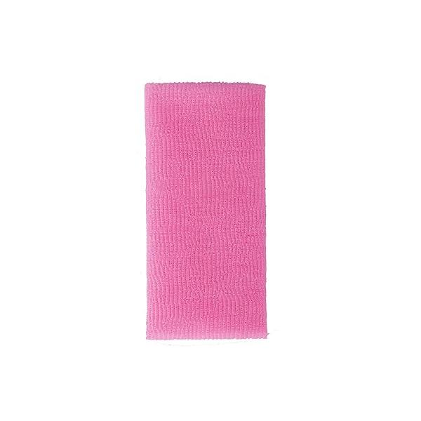 Long Exfoliating Nylon Bath Cloth/Towel, Magic Shower Washcloth For Body, 35 inches(1PCS, Pink)