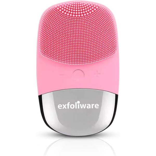 3-in-1 Electric Facial Cleansing Brush - Silicone Face Scrubber & Massager, IPX7 Waterproof, USB Rechargeable, Deep Cleansing, Blackhead Removal, Exfoliating Skincare Tool (Black)