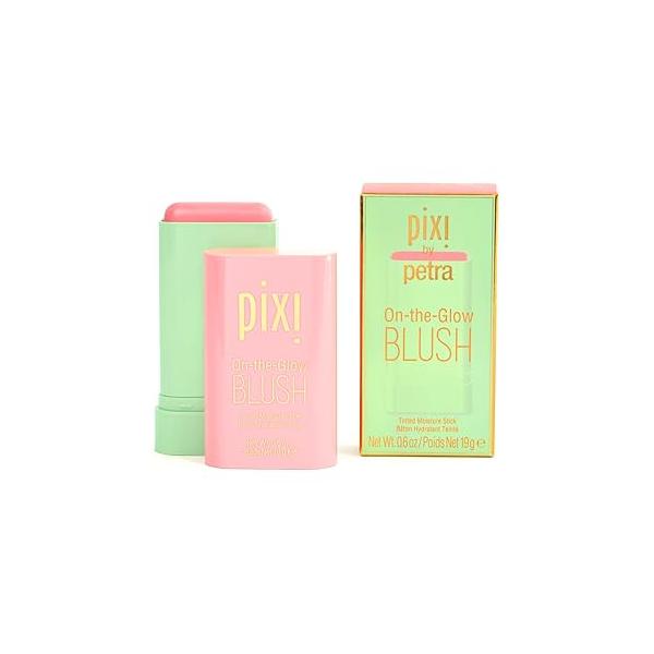 Pixi On-the-Glow Blush - CheekTone, pH Reactive Hydrating Tinted Moisture Stick with Ginseng, Aloe Vera & Fruit Extracts, For Cheeks Lips, 19g / 0.6oz, Paraben-Free