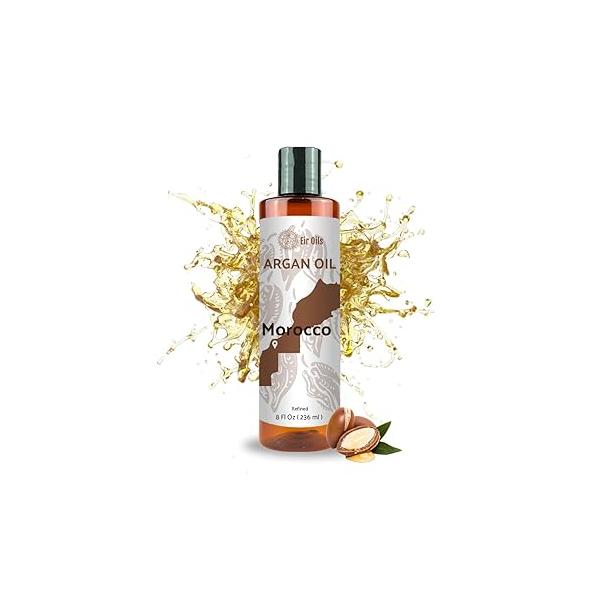 Argan Oil - By EIR of Morocco for Hair Face Skin Moroccan Growth (8oz)