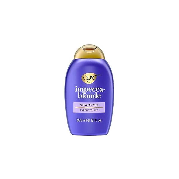 OGX Impecca-Blonde Purple Toning Shampoo, 13 fl oz