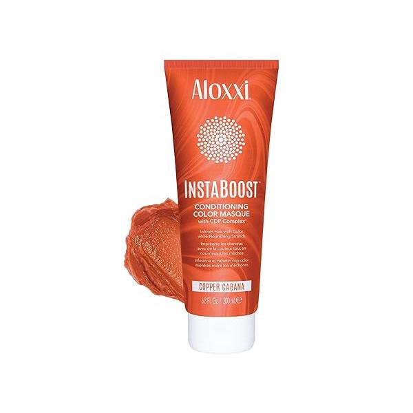 ALOXXI InstaBoost DARK BROWN Color Depositing Conditioner Mask, Instant Temporary Hair Dye, Masque for Deep Conditioning (Cool Cocoa Beans) 6.8 Fl Oz