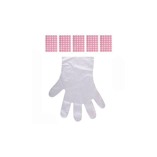 200PCS Paraffin Wax Liners for Feet Hands, 100PCS Covers Bags and Hands with Stickers, Large Thermal Therapy Plastic Socks Foot Pedicure Hot Spa Treatment