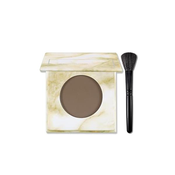 Erinde Matte Brown Contour Palette, Warm Toned Face Sculpting Bronzer Pressed Powder Contour, Lightweight, Ultra-Blendabled, Multiuse Baked Contouring Makeup for Light Skin Tone, 02 Dark