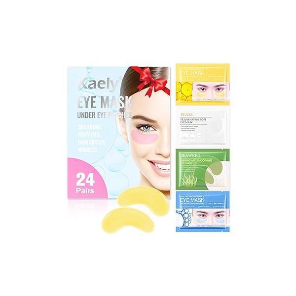 Under Eye Patches, 24 Pairs Mask for Dark Circles, Puffy Eyes, Undereye Bags,Wrinkles,Eye Treatment Skin Care Men & Women Gift (05)