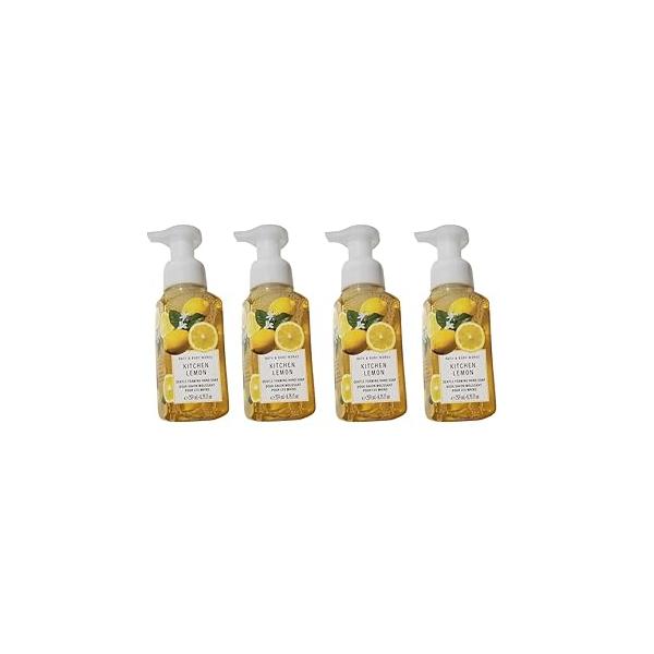 Bath and Body Works KITCHEN LEMON Value Pack - Lot of 4 Gentle Foaming Hand Soap Full Size