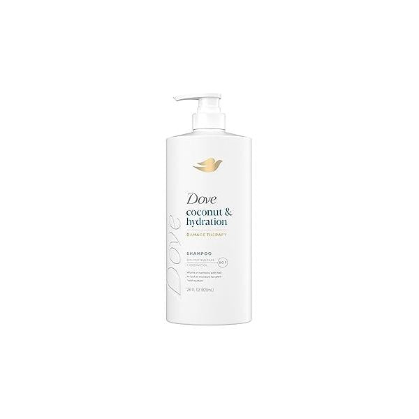 Dove Shampoo Coconut & Hydration for Dry Hair with Bio-Protein Care Technology and Oil 28 Fl Oz