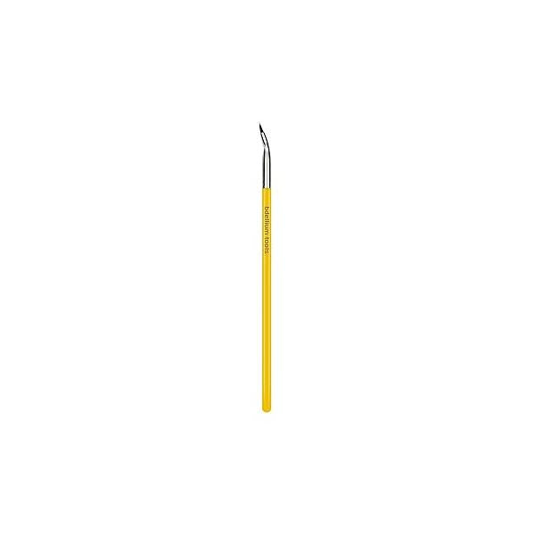 Bdellium Tools Professional Makeup Brush - Studio Series 708 Bent Eyeliner With Soft Synthetic Fibers, For Smooth Application (Yellow, 1pc)