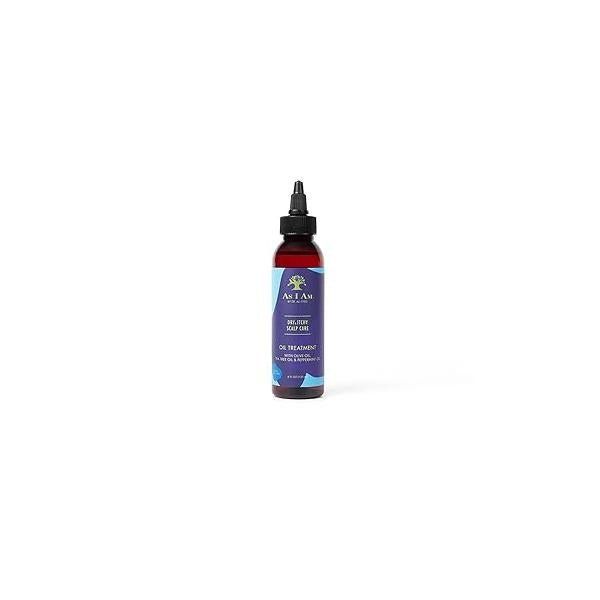 As I Am Dry & Itchy Scalp Care Oil - 4 ounce Nourishes and comforts dry itchy scalp With Olive Oil, Tea Tree Peppermint