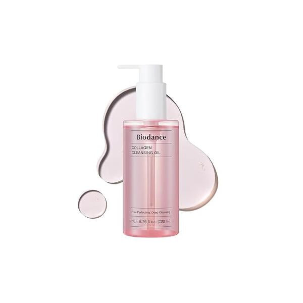 BIODANCE Collagen Cleansing Oil, Facial Oil Cleanser, Gentle Makeup Remover without Clogging Pores, Removes Bleackhed and Whitehead for Sensitive Skin, Oily 6.76 fl. oz. (200 ml)