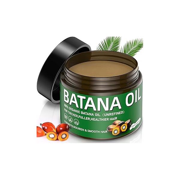 Raw Batana Oil for Hair Growth 100% Natural and Pure Unrefined Dr. Sebi Organic Oil,Prevent Loss,Restores Damaged Scalp,Moisturize Scalp 4.05 OZ