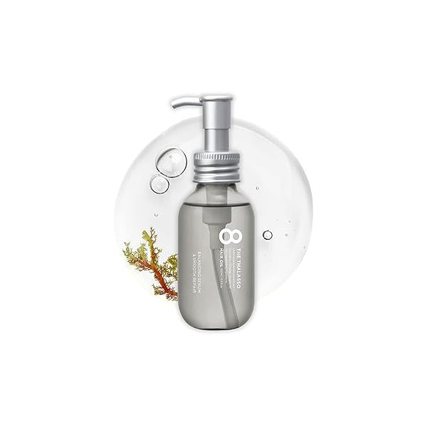 8 THE THALASSO Damage Repair Hair Treatment Oil for Dry Women & Men, Anti Frizz Serum Travel Size with Stem Cells Argan Oil, Care from Japan, Sulfate Paraben Free, MOIST, 3.38 Fl Oz