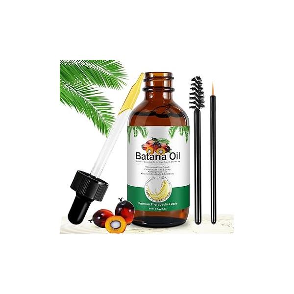 Batana Pure Natural Organic Cold Press Hair Oil for Split Ends, Enhances & Skin Radiance Nourishment