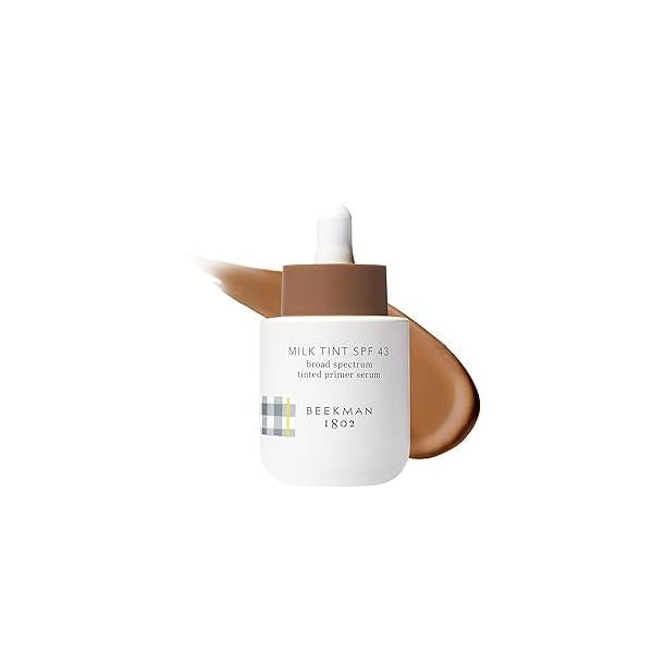 Beekman 1802 Milk Tint Face Primer with SPF 43, Fair - Oxybenzone Free 1 oz Tinted Mineral SPF, Makeup & Moisturizer Blends Seamlessly Good for Sensitive Skin Cruelty