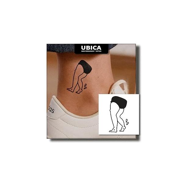 Temporary Tattoos Adult, 2 Sheets Fake Tattoos, Realistic And Long-Lasting Non-Reflective, Waterproof For 1-2 Weeks, Lower Body Mark 3x3in