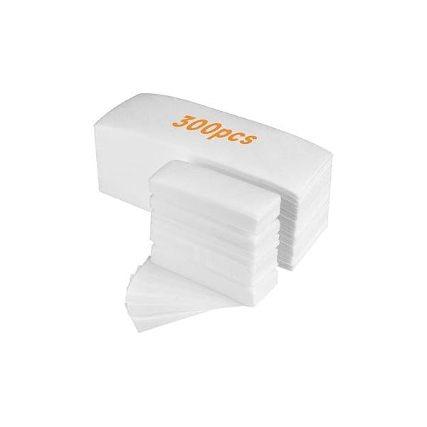 300 Pcs Non Woven Wax Strips,Body and Facial Strips for hair removal,Professional waxing strips without wax(2.8''x 7.9'' 1.4''x 3.9'')