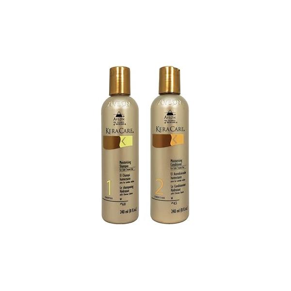 Avlon KeraCare Color-Treated Hair Duo: 8 oz Moisturizing Shampoo & Conditioner Set