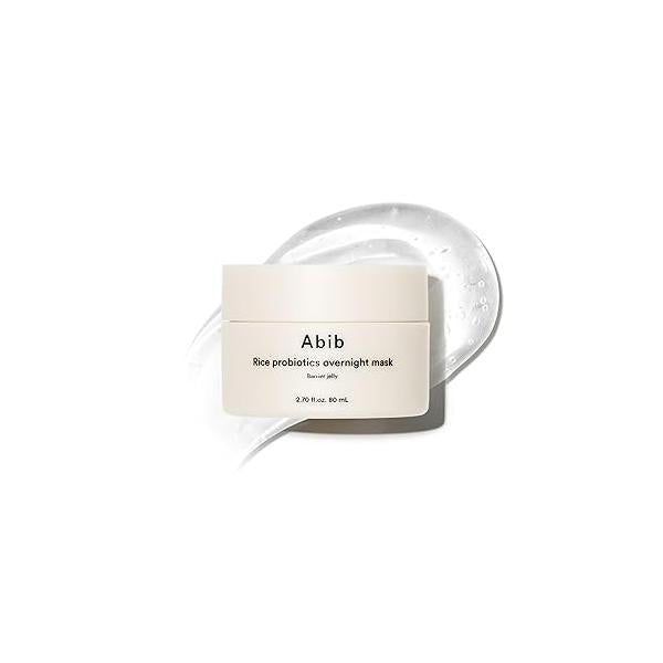 Abib Rice Probiotics Overnight Mask Barrier Jelly 2.7 fl oz I Moisturizer for Slugging Intensive Hydrating Nourishing Face Sleep Sleeping Korean Skin Care jelly eye cream clay mask glass skin