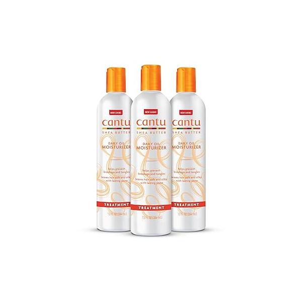 Cantu Daily Oil Moisturizer with Shea Butter, 13 fl oz (Pack of 3)
