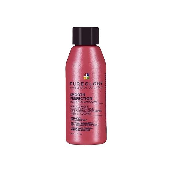 Pureology Smooth Perfection Shampoo - For Frizzy and Color-Treated Hair, Smooths Hair & Controls Frizz, Sulfate-Free Vegan