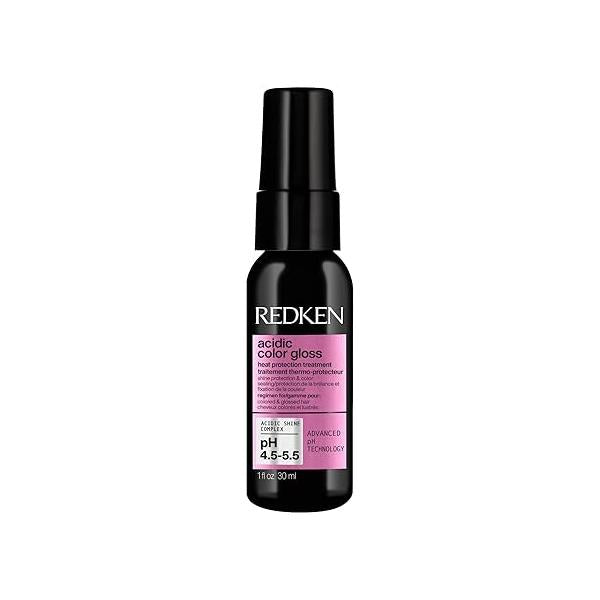 Redken Acidic Color Gloss Heat Protection Leave-In Treatment Spray For Color-Treated Hair - Conditions and Adds Shine, With