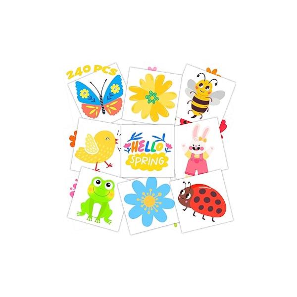 winthrop 240 Pcs Bulk Viva Mexico Temporary Tattoos for Kids, Individually Wrapped Safety Waterproof Tattoos, Best Choice Mexican Fiesta Party Independence Day, 60 Designs