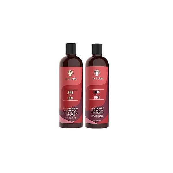 As I Am Long & Luxe Strengthening Shampoo + Conditioner 12oz Duo