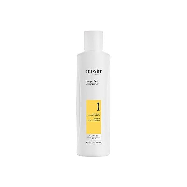 Nioxin System 1 Scalp + Hair Thickening Conditioner for Natural with Light Thinning | Strengthen Against Breakage Niacinamide & Biotin Refreshed Healthy Shine