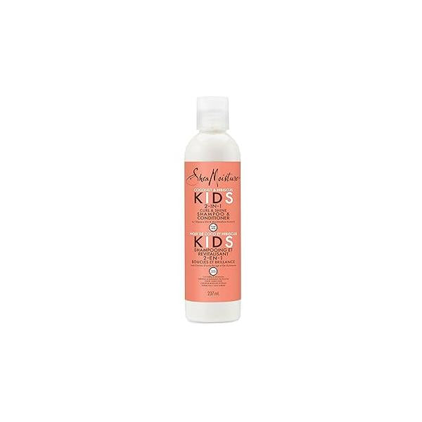 SheaMoisture 2-in-1 Shampoo and Conditioner for Kids Coconut Hibiscus Oil Hair Dry Curls 8 oz
