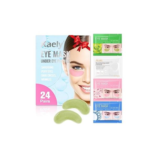 Under Eye Patches, 24 Pairs Mask for Dark Circles, Puffy Eyes, Undereye Bags,Wrinkles,Eye Treatment Skin Care Men & Women Gift (05)