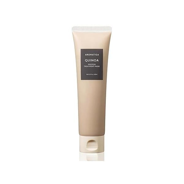 AROMATICA Quinoa Protein Hair Treatment 5.41oz / 160ml, Silicone free, Sulfate Free/Nourish, Moisturizes, and Adds Shine