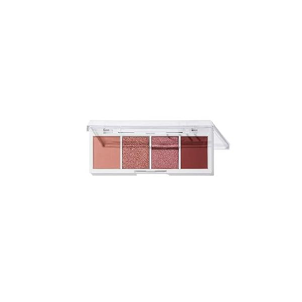 e.l.f. Bite-Size Eyeshadow, Ultra-Pigmented Eye Makeup Quad, 4 Matte & Shimmer Shades, Creamy Blendable Powder, Açaí You, 0.12 Oz
