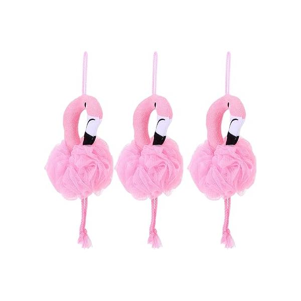 Beaupretty Loofah for Kids: Flamingo - Bath Sponges Shower -Body Scrubber