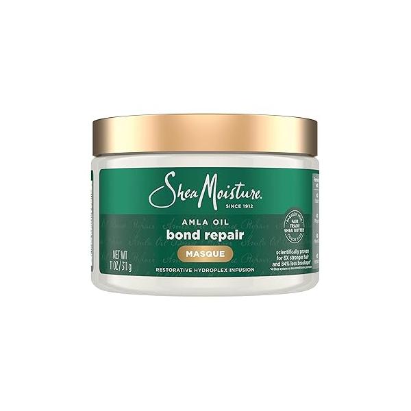 SheaMoisture Bond Repair Masque Amla Oil Deeply Moisturizes and Visibly Repairs Damage with Hydroplex Technology for Stronger Hair Restorative HydroPlex Infusion 11 oz