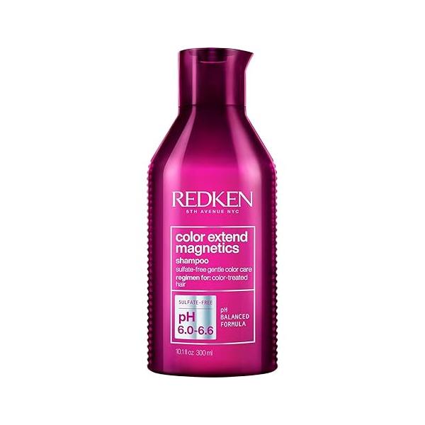 Redken Color Extend Magnetics Shampoo For Color-Treated Hair - Gently Cleanses & Protects Color, With Amino Acid, Sulfate-Free