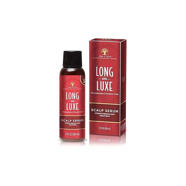 As I Am Long and Luxe Scalp Serum - 2 Ounce Strengthening Nano Treatment Enriched with Biotin, Aloe Vera, Saw Palmetto