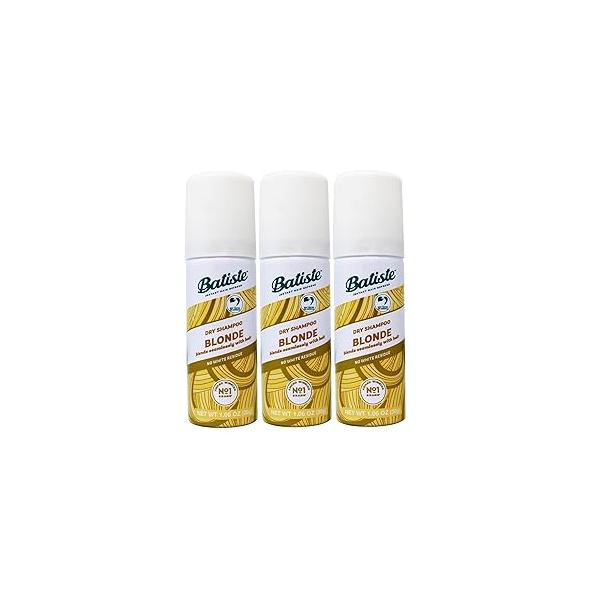 Batiste Dry Shampoo Brilliant Blonde Mini Travel Size 1.06 oz (Pack of 3)