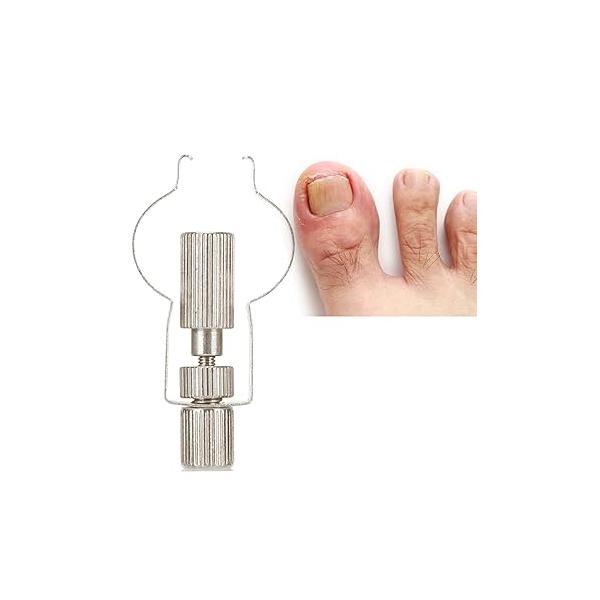 Ingrown Toenail Lifter Foot Care Tool Clamp Stainless Steel Tools Professional For Paronychia, (Silver)