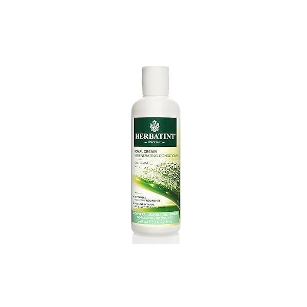 Herbatint Royal Cream Conditioner - With Aloe Vera, Jojoba Oil & Wheat Germ Enhances Color, Softness Shine No Parabens, Sulfates, Gluten 8.79 fl oz