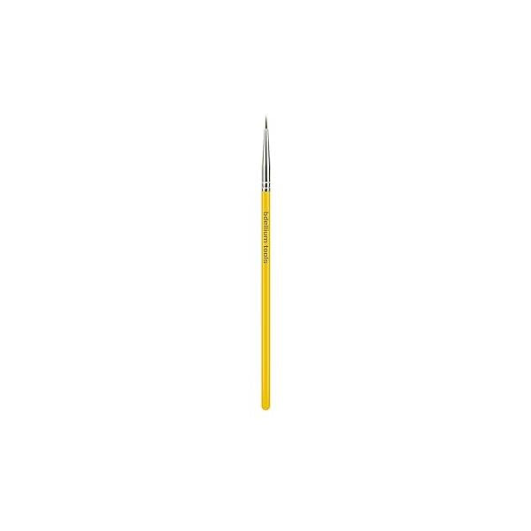 Bdellium Tools Professional Makeup Brush - Studio Series 706 Fine Point Eyeliner With Soft Synthetic Fibers, For Ultra-Fine Detail and Lining (Yellow, 1pc)